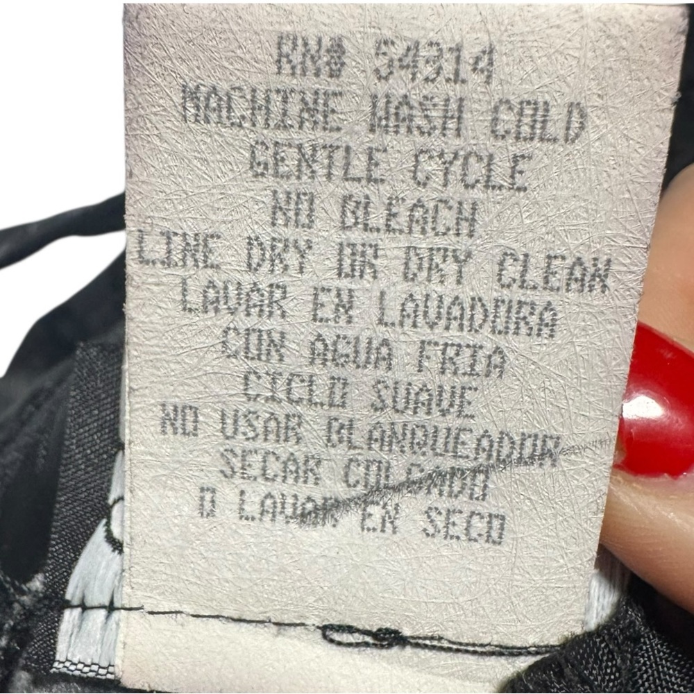 Be Smart Elegant Black Sleeveless mini Dress Y2K jacquard grunge goth floral‎ - Picture 11 of 11
